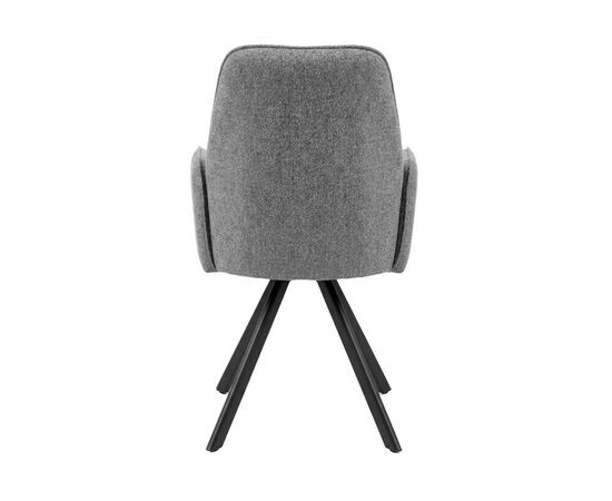 Стул DikLine 293 поворотный BL13 серый, ножки черные, изображение 4 | Интернет магазин мебели и декора LifeDekor