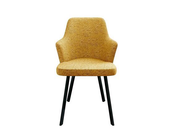 Стул DikLine 235 поворотный, NS Gold горчица, ножки черные, изображение 3 | Интернет магазин мебели и декора LifeDekor