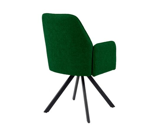 Стул DikLine 293 поворотный BL10 зеленый, ножки черные, изображение 2 | Интернет магазин мебели и декора LifeDekor