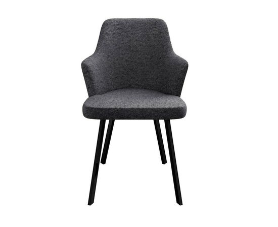 Стул DikLine 235 поворотный, NS13 GRAPHITE, ножки черные, изображение 3 | Интернет магазин мебели и декора LifeDekor