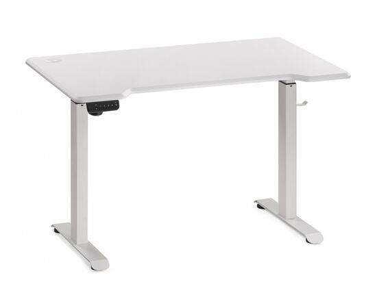 Компьютерный стол Маркос с механизмом подъема 120х75х75 белый / белая шагрень | Интернет магазин мебели и декора LifeDekor