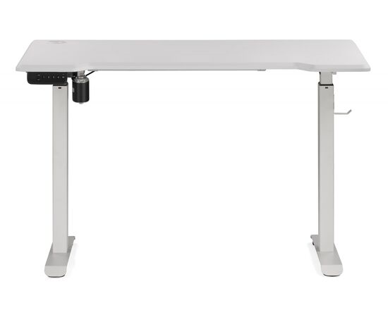 Компьютерный стол Маркос с механизмом подъема 120х75х75 белый / белая шагрень, изображение 4 | Интернет магазин мебели и декора LifeDekor