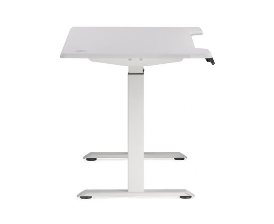 Компьютерный стол Маркос с механизмом подъема 120х75х75 белый / белая шагрень, изображение 6 | Интернет магазин мебели и декора LifeDekor