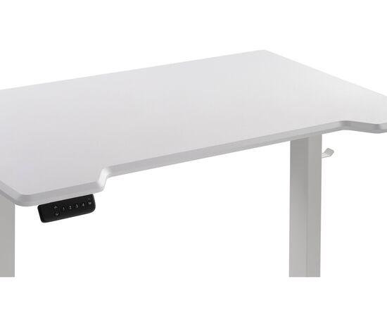 Компьютерный стол Маркос с механизмом подъема 120х75х75 белый / белая шагрень, изображение 7 | Интернет магазин мебели и декора LifeDekor