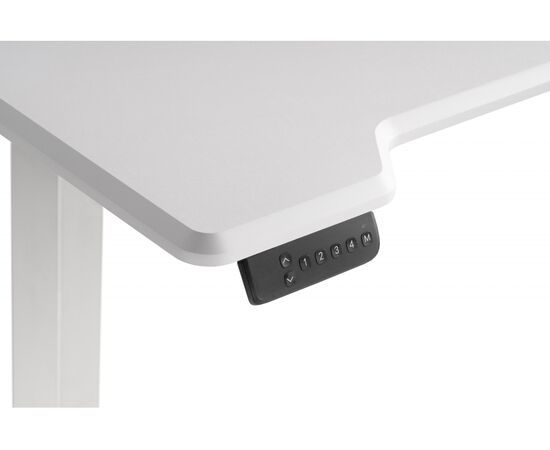 Компьютерный стол Маркос с механизмом подъема 120х75х75 белый / белая шагрень, изображение 8 | Интернет магазин мебели и декора LifeDekor