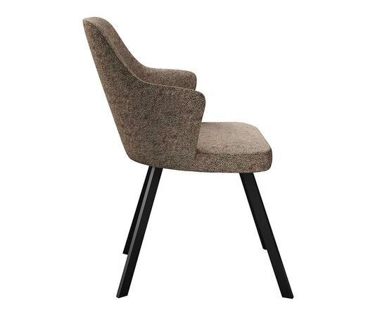 Стул DikLine 235 поворотный, NS05 CAPPUCCINO, ножки черные, изображение 3 | Интернет магазин мебели и декора LifeDekor