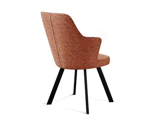 Стул DikLine 235 поворотный, NS Rust терракотовый, ножки черные, изображение 2 | Интернет магазин мебели и декора LifeDekor