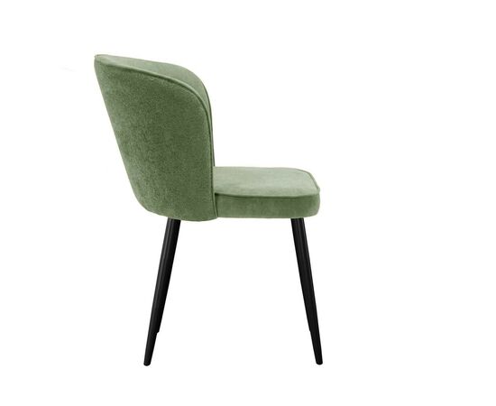 Стул DikLine 347 P10/L08 зеленый, ножки черные, изображение 4 | Интернет магазин мебели и декора LifeDekor