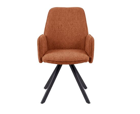 Стул DikLine 293 поворотный BL07 терракотовый, ножки черные, изображение 3 | Интернет магазин мебели и декора LifeDekor