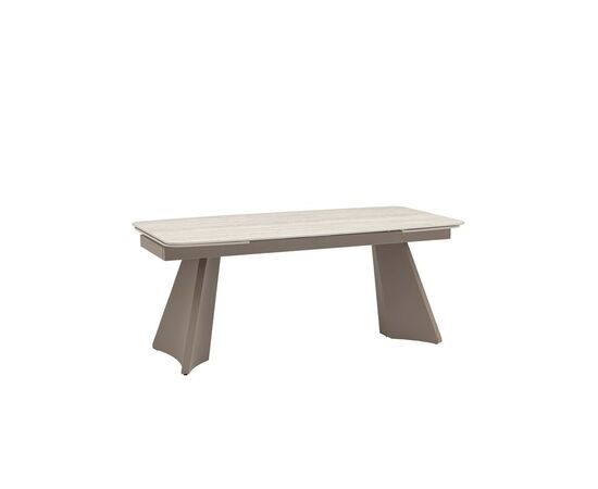 Стол обеденный Eliora 180-260х90 см серый травертин керамика | Интернет магазин мебели и декора LifeDekor