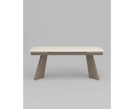 Стол обеденный Eliora 180-260х90 см серый травертин керамика, изображение 3 | Интернет магазин мебели и декора LifeDekor