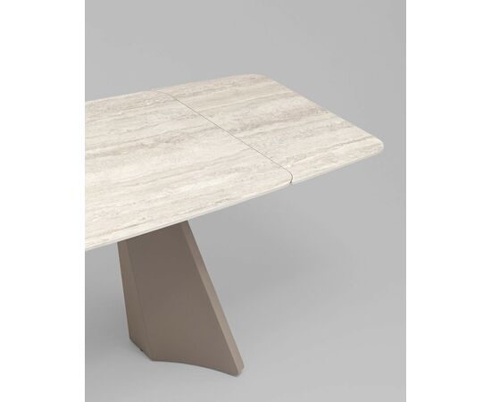 Стол обеденный Eliora 180-260х90 см серый травертин керамика, изображение 6 | Интернет магазин мебели и декора LifeDekor