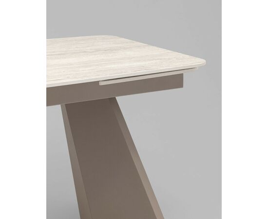 Стол обеденный Eliora 180-260х90 см серый травертин керамика, изображение 7 | Интернет магазин мебели и декора LifeDekor