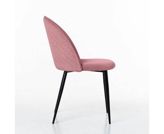 Стул Маркус, бархат пудровый 15, изображение 3 | Интернет магазин мебели и декора LifeDekor