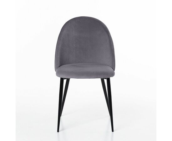 Стул Маркус, бархат серый 27, изображение 2 | Интернет магазин мебели и декора LifeDekor