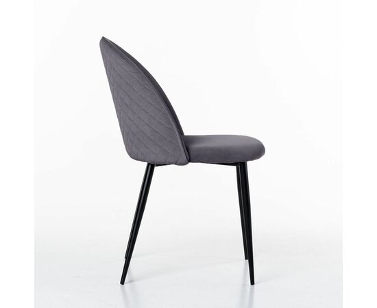 Стул Маркус, бархат серый 27, изображение 3 | Интернет магазин мебели и декора LifeDekor