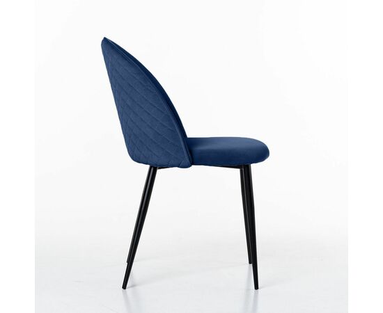 Стул Маркус, бархат синий 29, изображение 3 | Интернет магазин мебели и декора LifeDekor