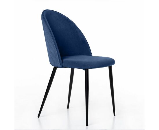 Стул Маркус, бархат синий 29 | Интернет магазин мебели и декора LifeDekor