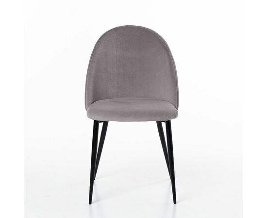 Стул Маркус, бархат светло-серый 26, изображение 2 | Интернет магазин мебели и декора LifeDekor