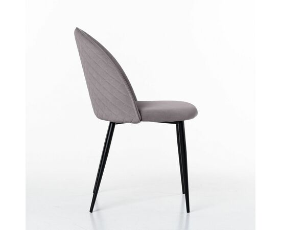 Стул Маркус, бархат светло-серый 26, изображение 3 | Интернет магазин мебели и декора LifeDekor