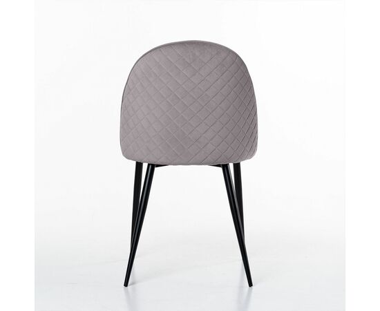 Стул Маркус, бархат светло-серый 26, изображение 5 | Интернет магазин мебели и декора LifeDekor