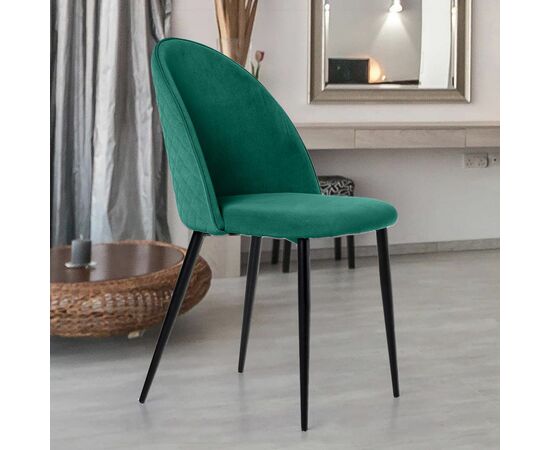 Стул Маркус, бархат зелёный 19, изображение 8 | Интернет магазин мебели и декора LifeDekor