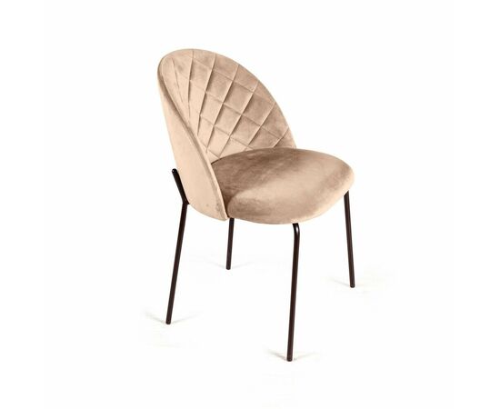 Стул Норд ромб, бархат бежевый 5, изображение 12 | Интернет магазин мебели и декора LifeDekor