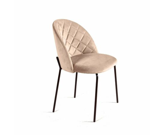 Стул Норд ромб, бархат бежевый 5, изображение 9 | Интернет магазин мебели и декора LifeDekor