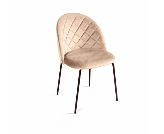 Стул Норд ромб, бархат бежевый 5 | Интернет магазин мебели и декора LifeDekor