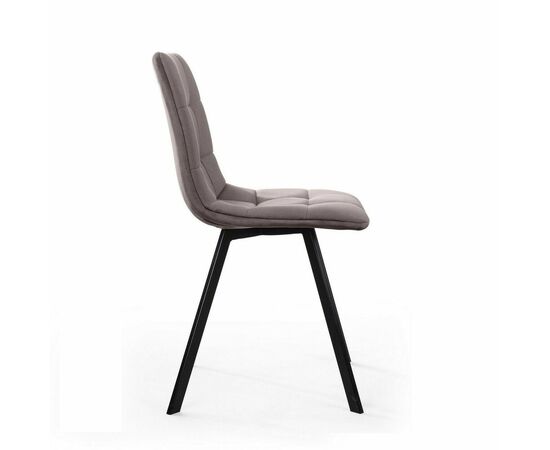 Стул Уно, бархат антрацит 14/ чёрный профиль, изображение 5 | Интернет магазин мебели и декора LifeDekor