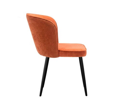 Стул DikLine 347 P09/L05 терракотовый, ножки черные, изображение 4 | Интернет магазин мебели и декора LifeDekor