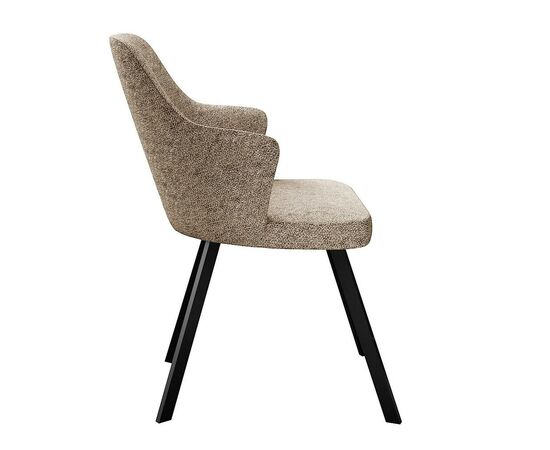 Стул DikLine 235 поворотный, NS04 CREAM, ножки черные, изображение 4 | Интернет магазин мебели и декора LifeDekor