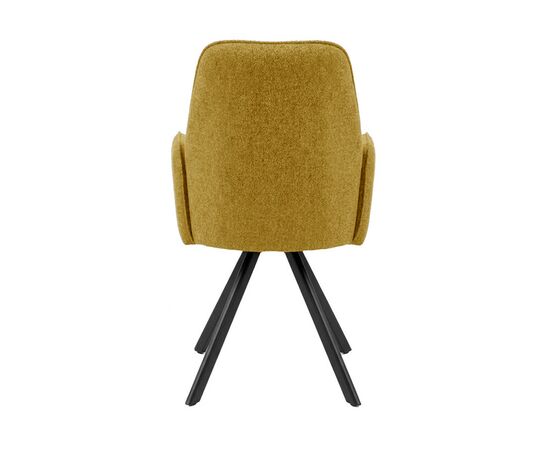 Стул DikLine 293 поворотный BL08 горчица, ножки черные, изображение 4 | Интернет магазин мебели и декора LifeDekor