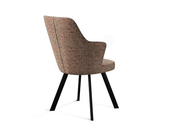 Стул DikLine 235 поворотный, NS05 CAPPUCCINO, ножки черные, изображение 4 | Интернет магазин мебели и декора LifeDekor