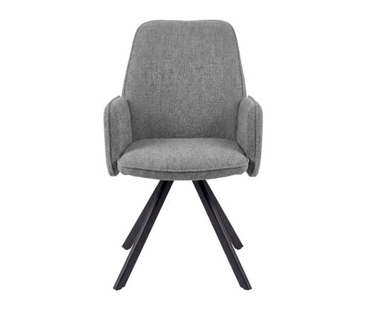 Стул DikLine 293 поворотный BL13 серый, ножки черные, изображение 3 | Интернет магазин мебели и декора LifeDekor