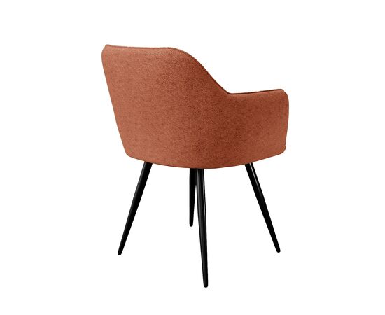 Стул DikLine 277 поворотный NS Rust терракотовый, ножки черные, изображение 3 | Интернет магазин мебели и декора LifeDekor