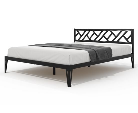 Кровать КМД 47 АЙРИС 1600, черный | Интернет магазин мебели и декора LifeDekor