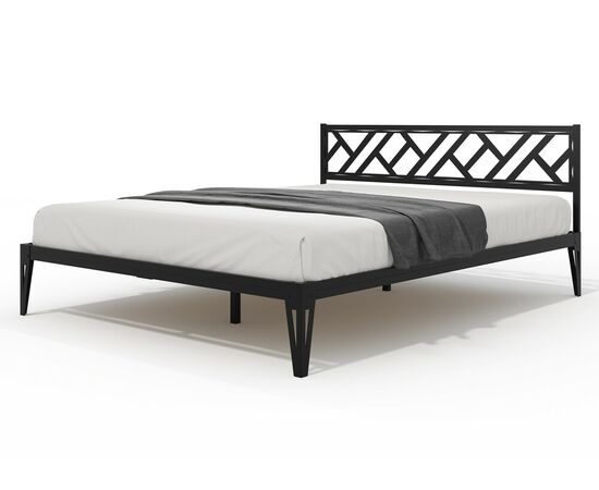 Кровать КМД 47 АЙРИС 1600, черный, изображение 7 | Интернет магазин мебели и декора LifeDekor