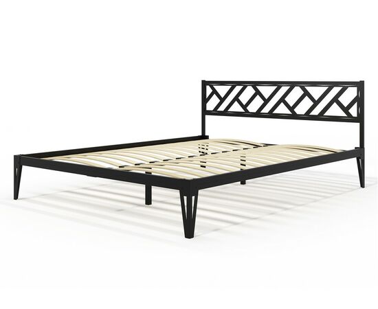 Кровать КМД 47 АЙРИС 1600, черный, изображение 8 | Интернет магазин мебели и декора LifeDekor