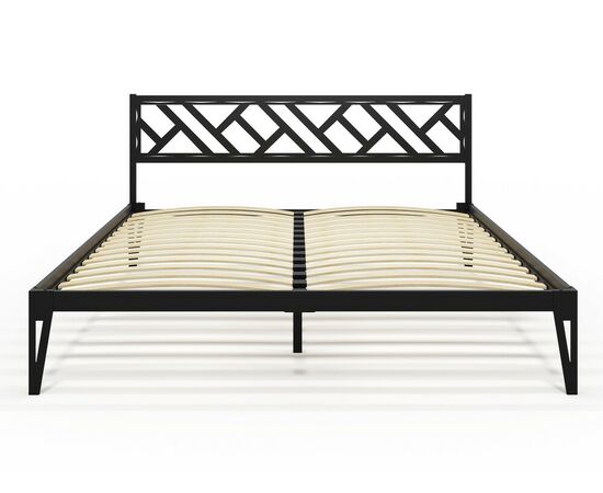 Кровать КМД 47 АЙРИС 1600, черный, изображение 6 | Интернет магазин мебели и декора LifeDekor