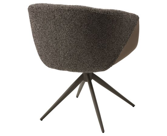 Стул ГИССЕН (GISSEN) 360 град., цвет КОФЕ HP032-08A PU / V885-1, экокожа / ткань / ЛАТТЕ, ®DISAUR, изображение 4 | Интернет магазин мебели и декора LifeDekor