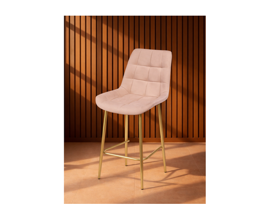 Барный стул Челси бежевый (zd 210) / золотой np, изображение 2 | Интернет магазин мебели и декора LifeDekor