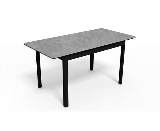 Стол DikLine SKQ120 Керамика YB8020079BG Серый/подстолье черное/опоры черные, изображение 3 | Интернет магазин мебели и декора LifeDekor