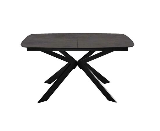 Стол DikLine BK140 керамика мрамор Бронза, подстолье черное, опоры черные, изображение 3 | Интернет магазин мебели и декора LifeDekor