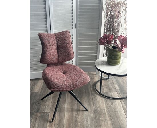 Стул ДЕЛИ (DELI) 360 град, цвет БРУСНИЧНЫЙ H300126-9 , ткань / ЧЕРНЫЙ каркас, ®DISAUR | Интернет магазин мебели и декора LifeDekor