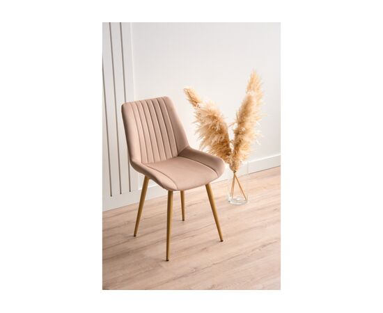 Стул на металлокаркасе Седа 360 бежевый (zd 210) / золотой np, изображение 2 | Интернет магазин мебели и декора LifeDekor