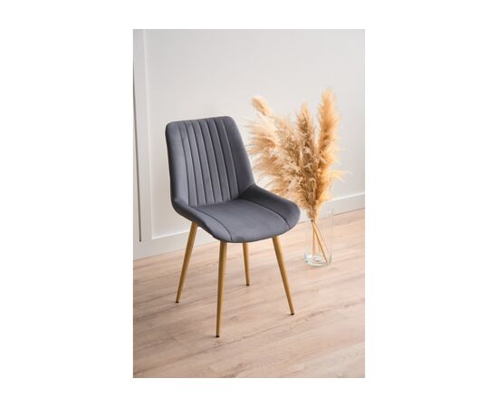 Стул на металлокаркасе Седа 360 темно-серый (zd 995) / золотой np, изображение 2 | Интернет магазин мебели и декора LifeDekor