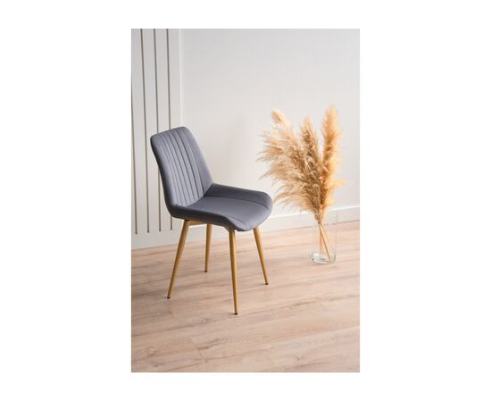 Стул на металлокаркасе Седа 360 темно-серый (zd 995) / золотой np, изображение 3 | Интернет магазин мебели и декора LifeDekor