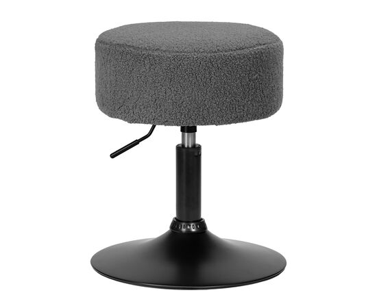 Пуф DOBRIN DANNY BLACK, темно-серое букле (16), Вариант: темно-серое букле (16) | Интернет магазин мебели и декора LifeDekor