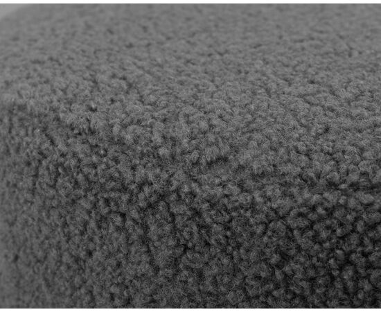 Пуф DOBRIN DANNY BLACK, темно-серое букле (16), Вариант: темно-серое букле (16), изображение 2 | Интернет магазин мебели и декора LifeDekor